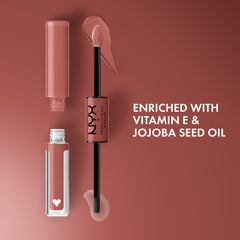 NYX Shine Loud Couche-haute-reflet: brillance miroir sans sensation collante.
