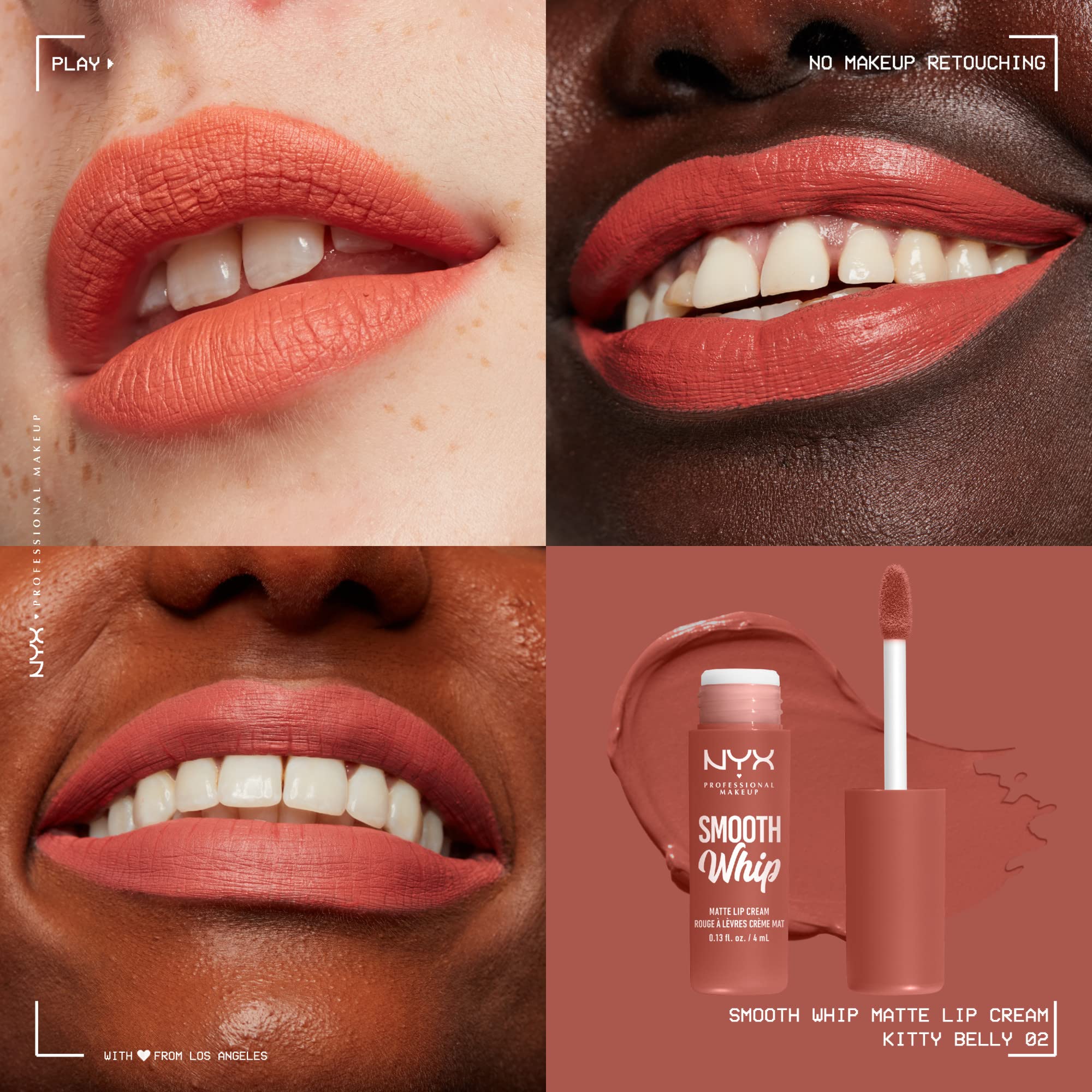 NYX Smooth Whip Matte Lip Cream – finition matte longue tenue et confort.