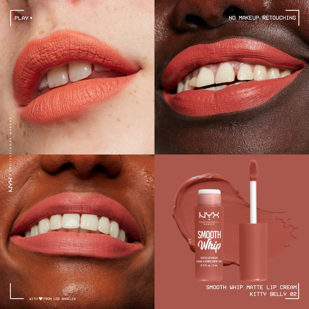 NYX Smooth Whip Matte Lip Cream – finition matte longue tenue et confort.