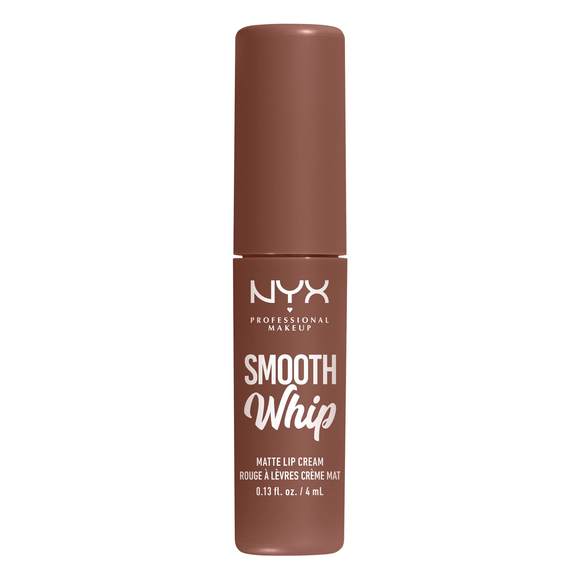 Nyx Smooth Whip Matte Lip Cream teinte Cool Caramel délicate et naturelle.