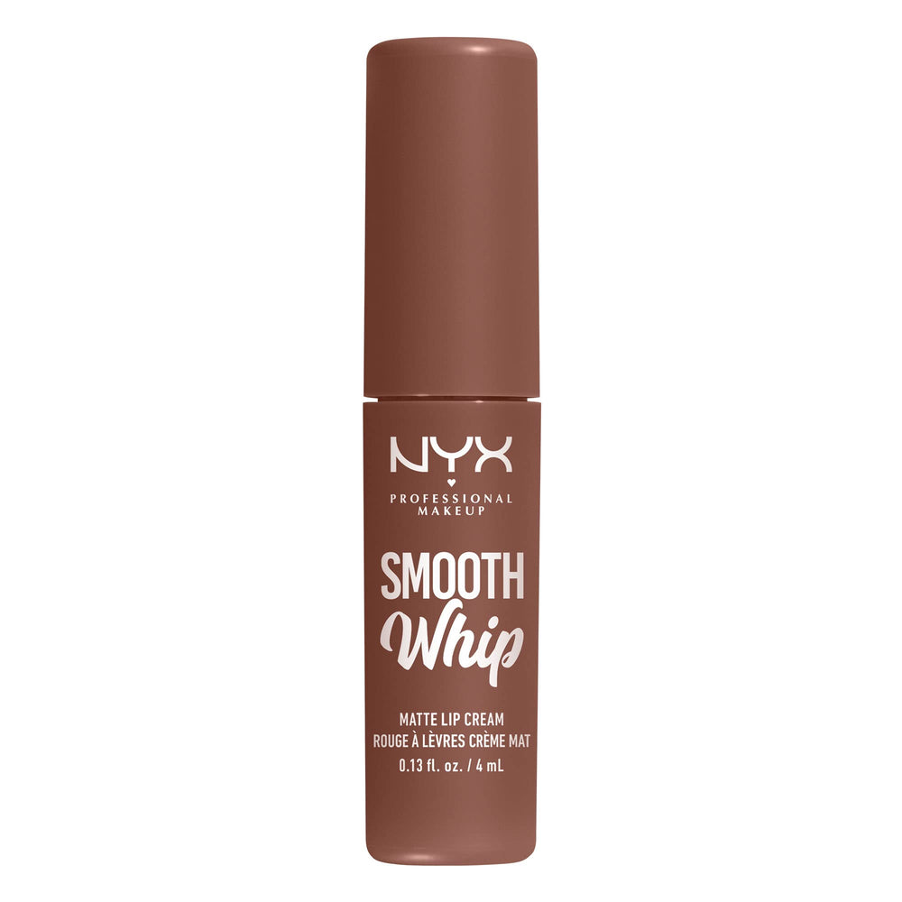 Nyx Smooth Whip Matte Lip Cream teinte Cool Caramel délicate et naturelle.