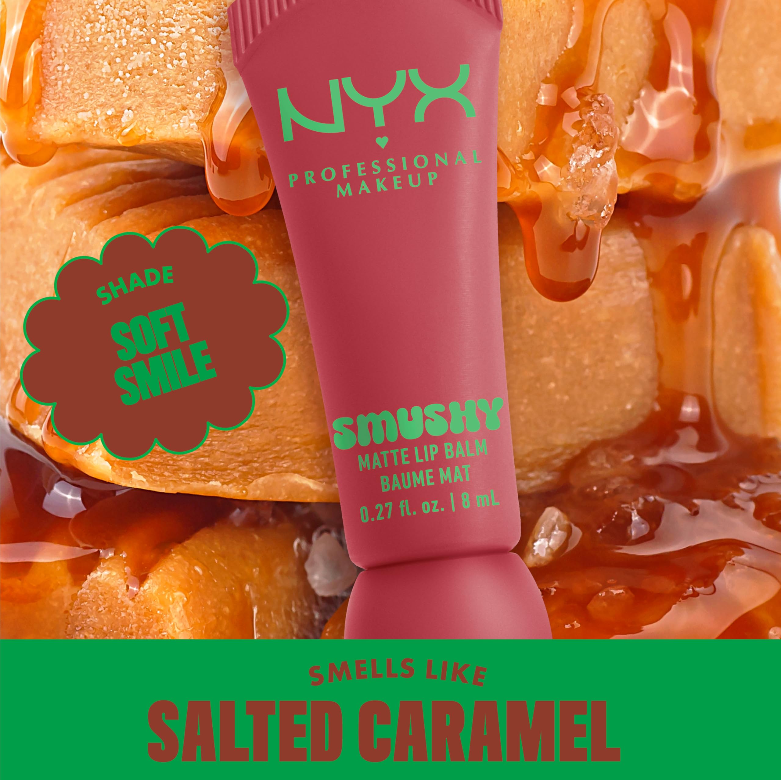Teinte nude douce du NYX Smushy Matte pour un look naturel.