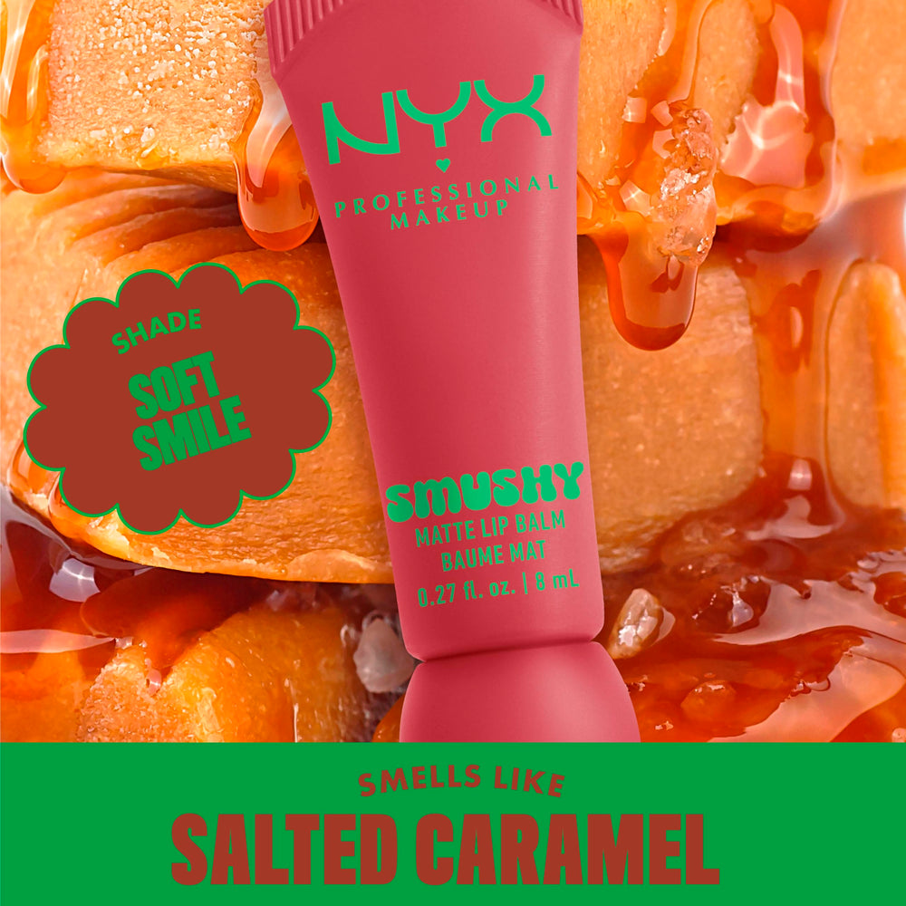 Teinte nude douce du NYX Smushy Matte pour un look naturel.
