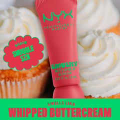 NYX Smushy Matte Lip Balm teinte pêche douce pour un éclat frais.
