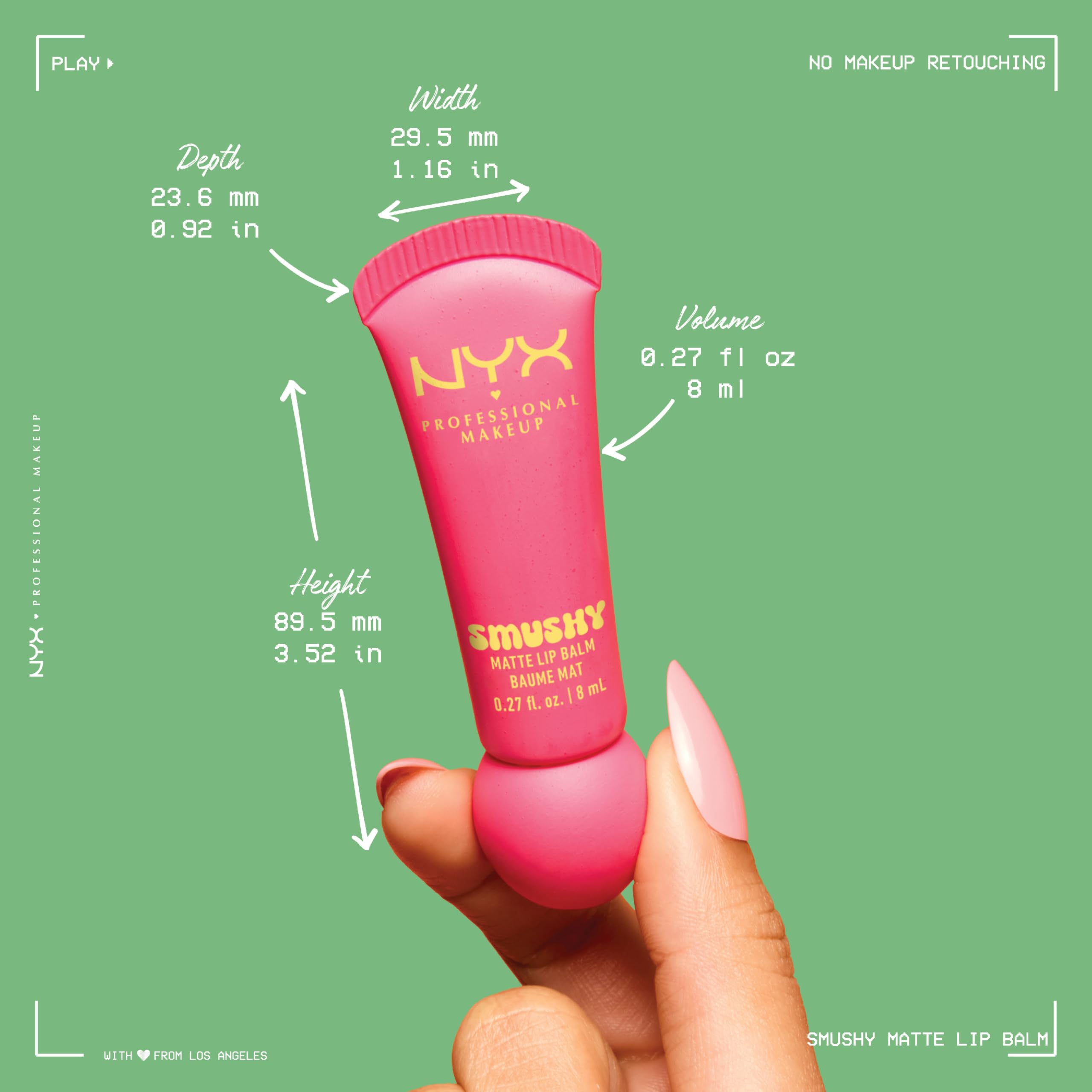 NYX Smushy Matte Lip Balm formulation végane et sans cruauté envers les animaux