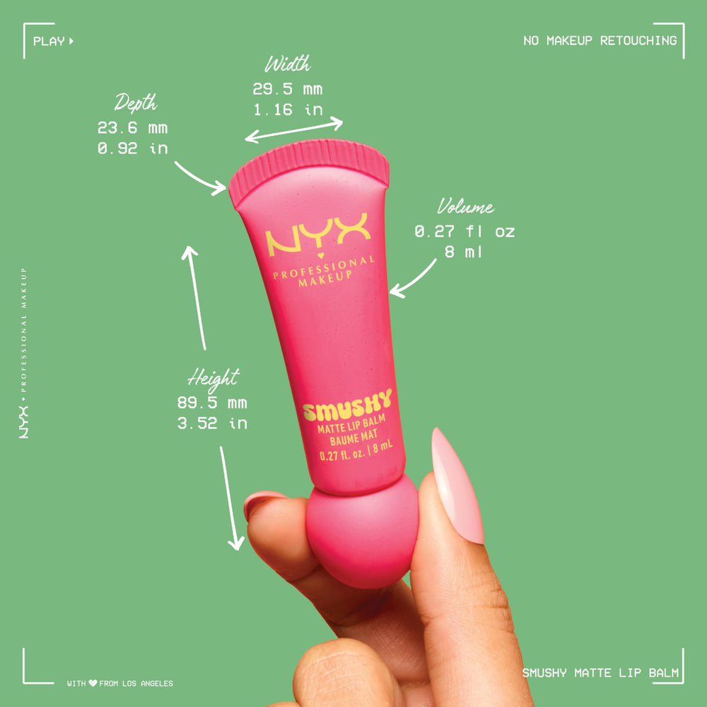 NYX Smushy Matte Lip Balm formulation végane et sans cruauté envers les animaux