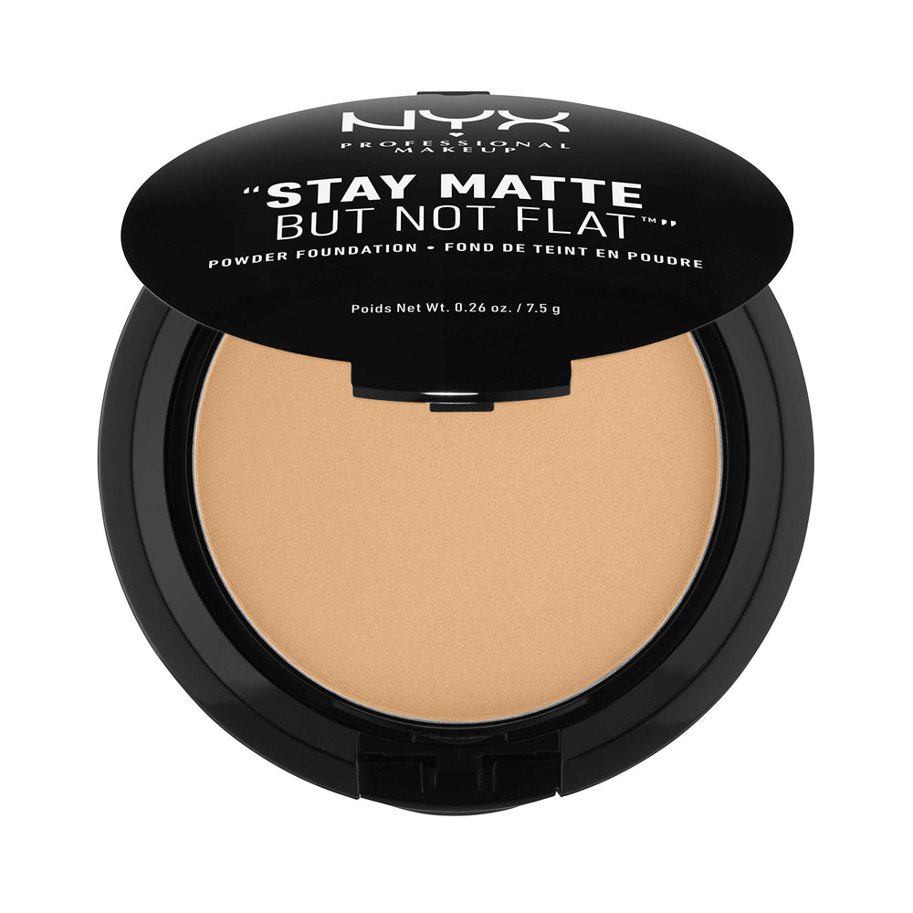 NYX Stay Matte Poudre Fond Beige Doux – emballage pratique pour usage quotidien et fini mat.
