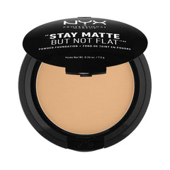NYX Stay Matte Poudre Fond Beige Doux – emballage pratique pour usage quotidien et fini mat.