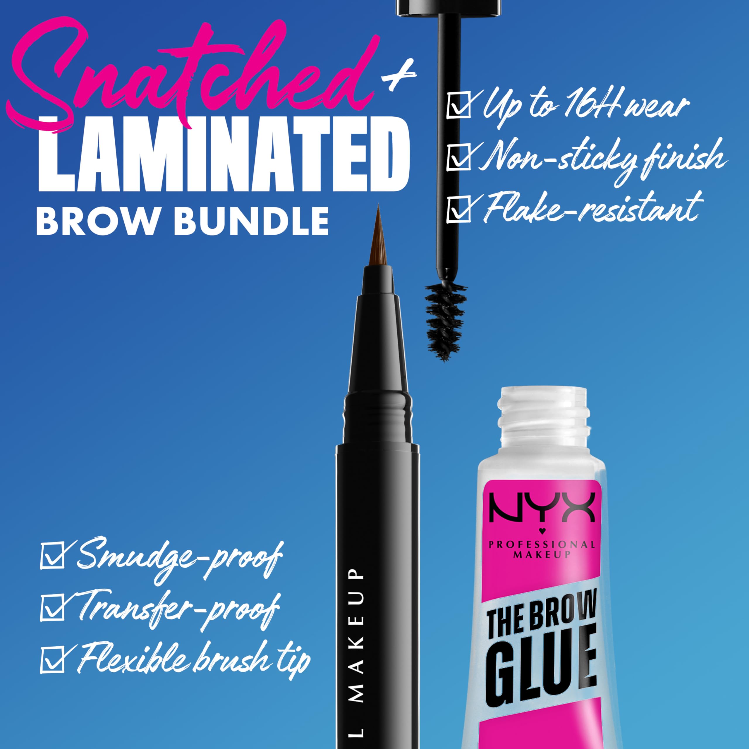 NYX Lift & Snatch, précision avec pointe micro-brush pour des traits réalistes.