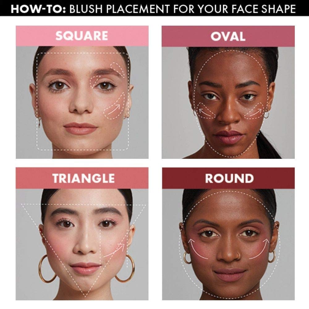 Application douce de NYX Sweet Cheeks Matte Blush pour un éclat léger et précis.