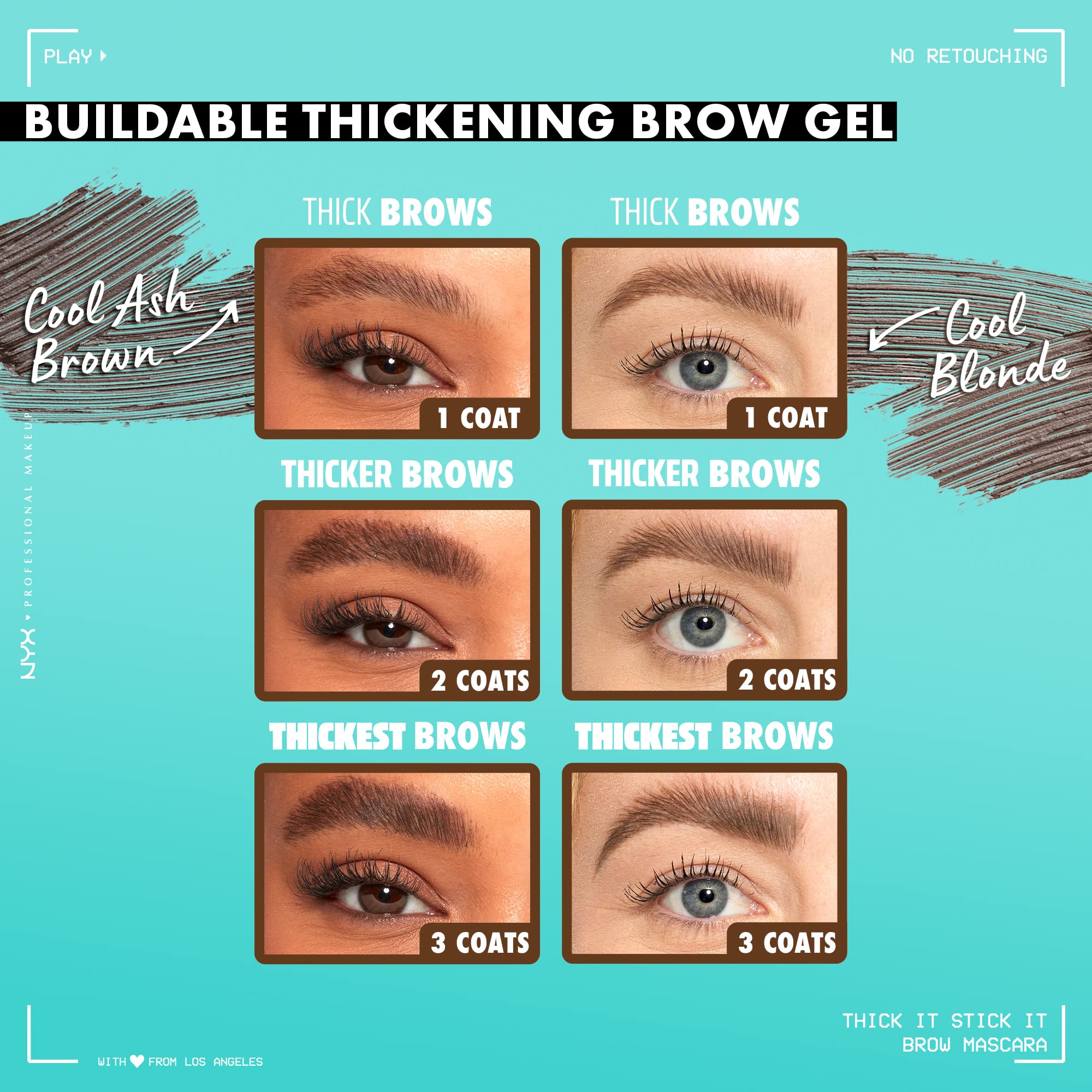Formule vegan et non testée sur les animaux par NYX Professional Makeup.