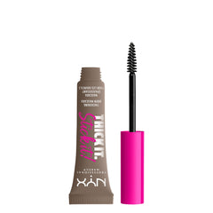 NYX Thick It Stick It pour sourcils taupe, densité naturelle et tenue longue durée.