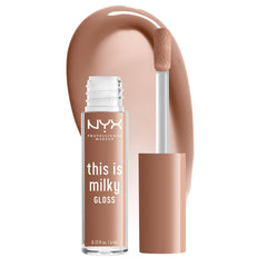 NYX This Is Milky Gloss en flacon, brillance ultra-glacée prête à rehausser le look.