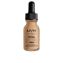 NYX Total Control Pro Drop Foundation, flacon pipette, couvrance modulable et longue tenue en teinte Buff