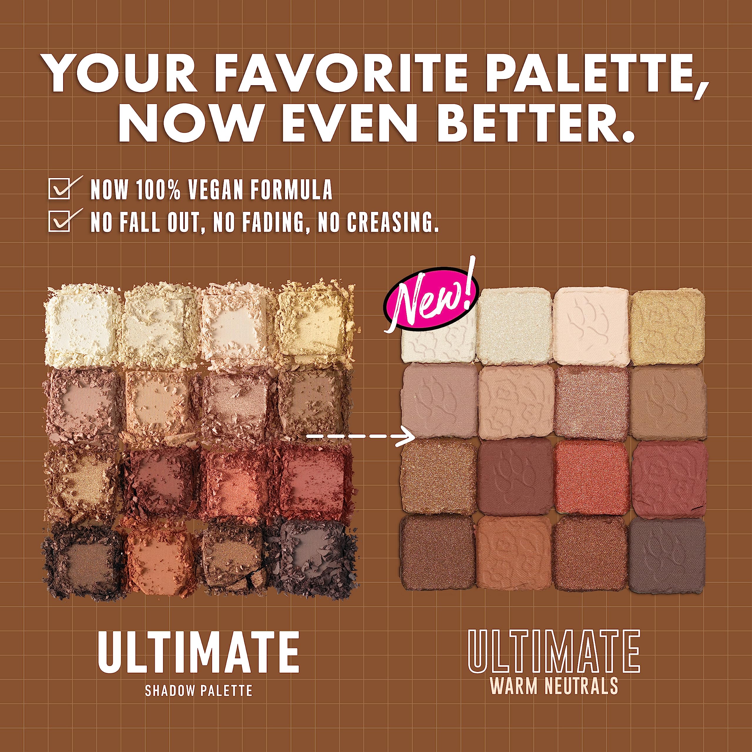 Finitions variées: mat, satin, métallique des Ombres NYX pour tous les tons.