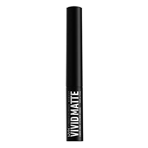 NYX PROFESSIONAL MAKEUP Vivid Matte Liquid Liner en action look attentif, création variée et maîtrisée.
