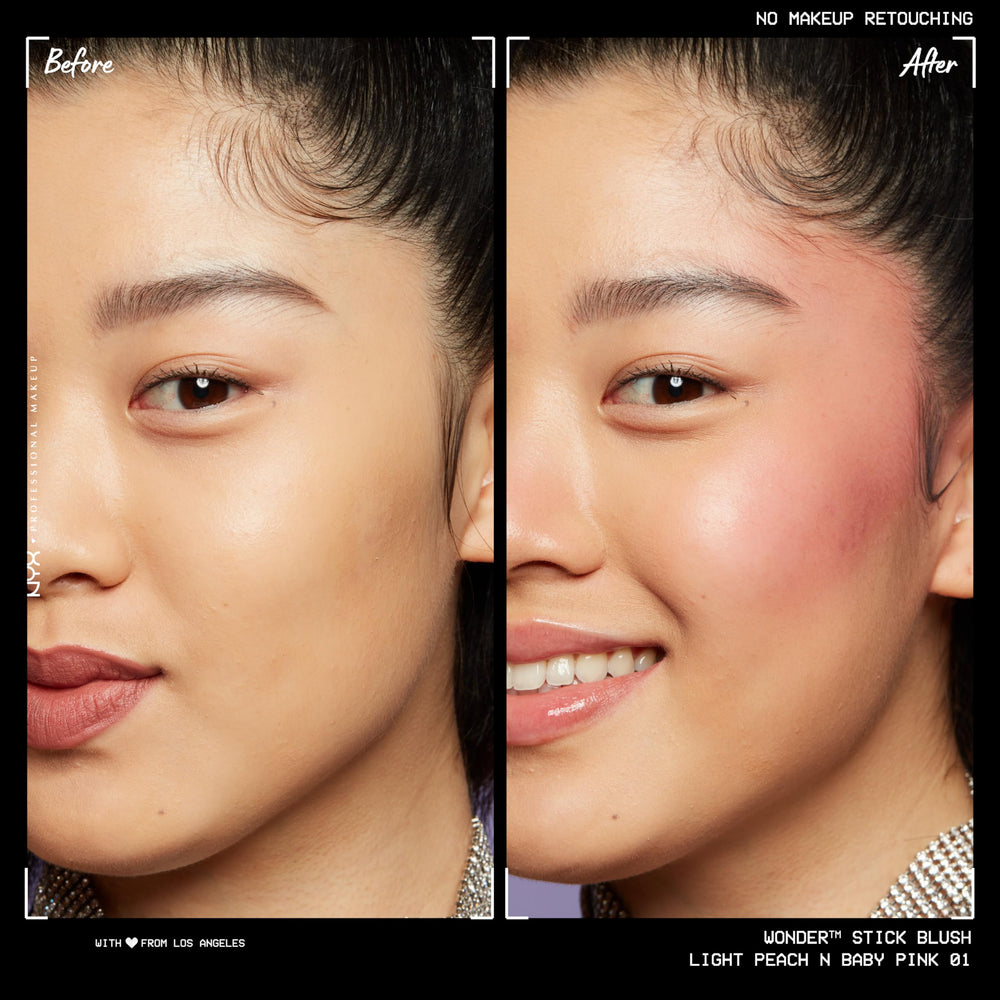 NYX Wonder Stick Blush – duo creme avec texture fondante pour un fini uniforme