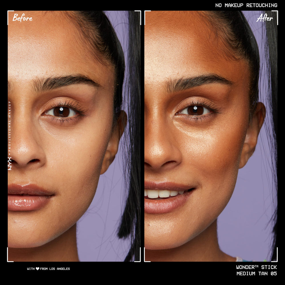 Nyx Wonder Stick éclairage des zones hautes, lumière subtile.