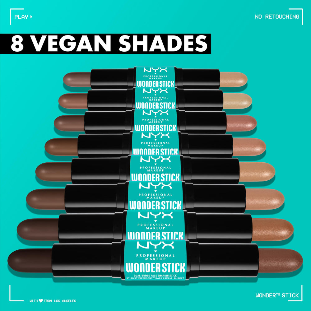 NYX Wonder Stick teint naturel grâce à une pigmentation riche et modulable.