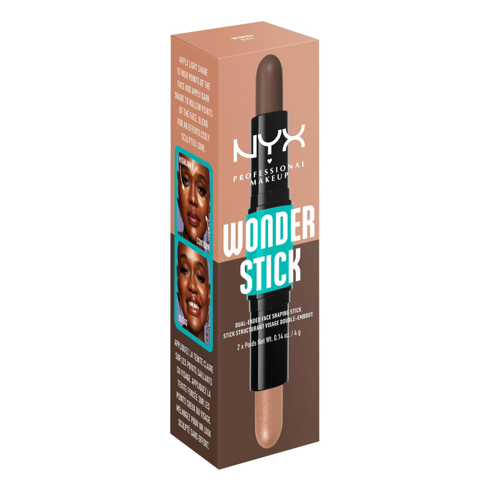 Échantillon de teinte Wonder Stick appliqué sur peau pour ajustement