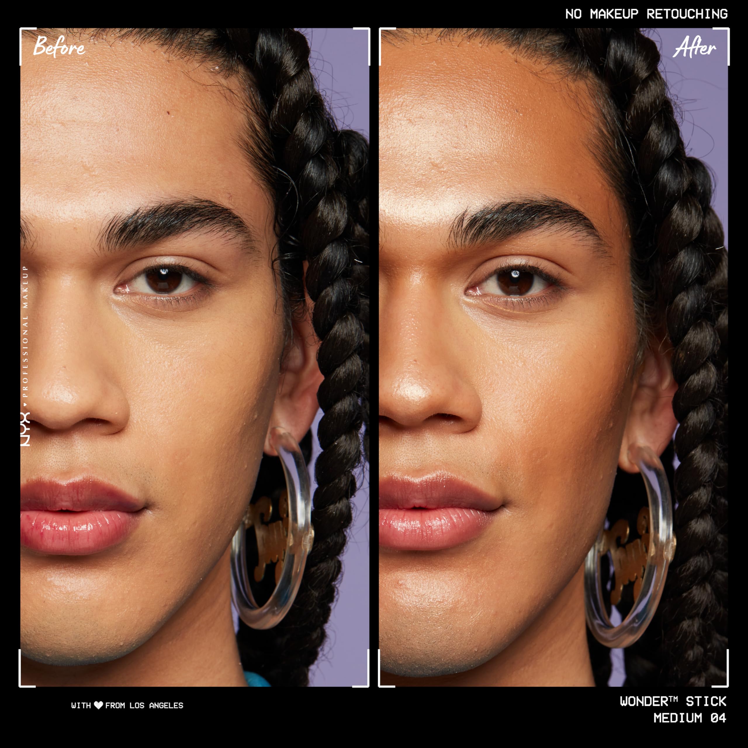 NYX Wonder Stick duo contour-lumière : teinte moyenne pour un look équilibré
