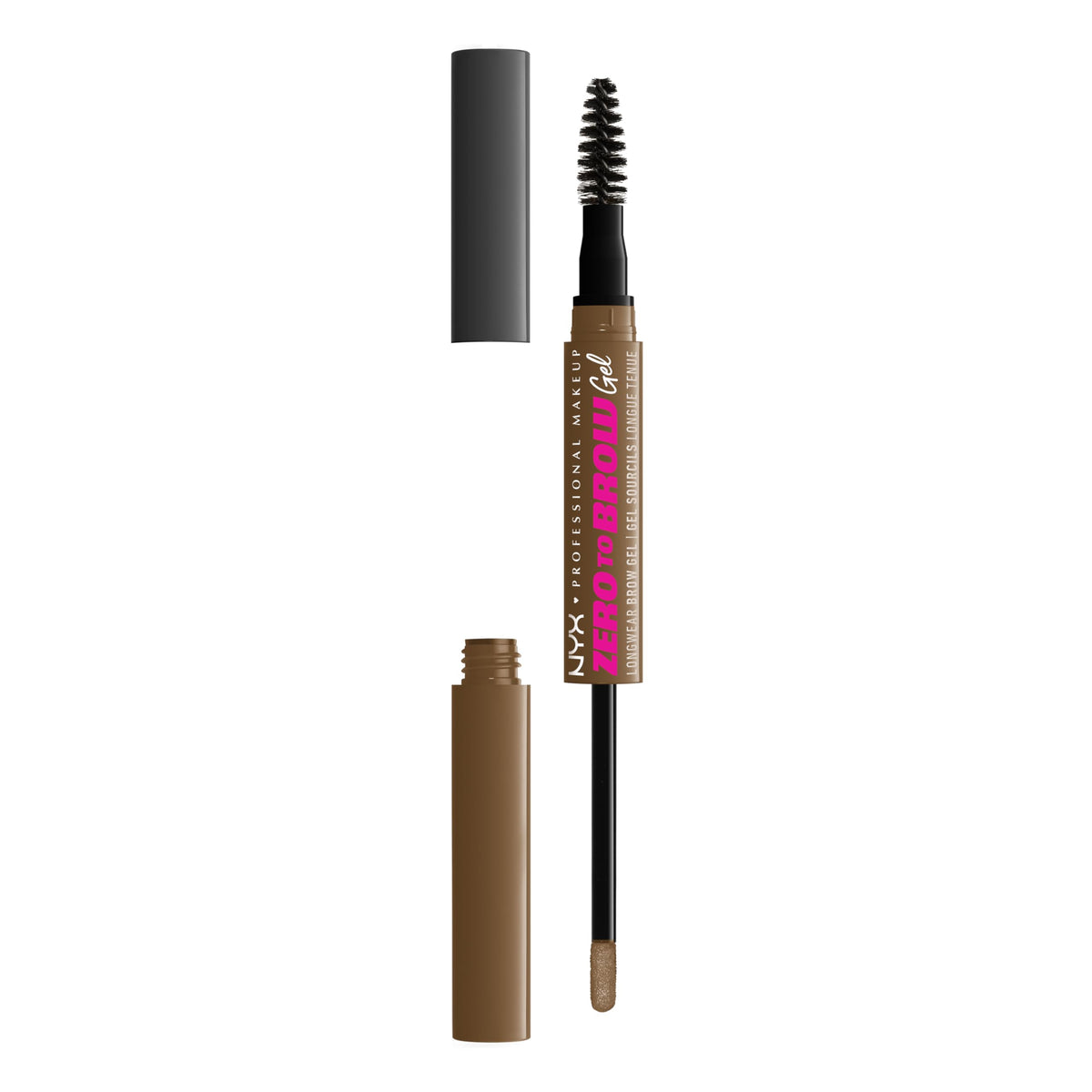 NYX Zero to Brow gel-applicateur : précision pour une application nette des sourcils.