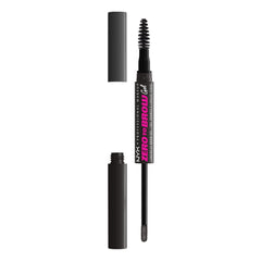 NYX Zero to Brow gel embout précis pour une application nette et longue tenue.
