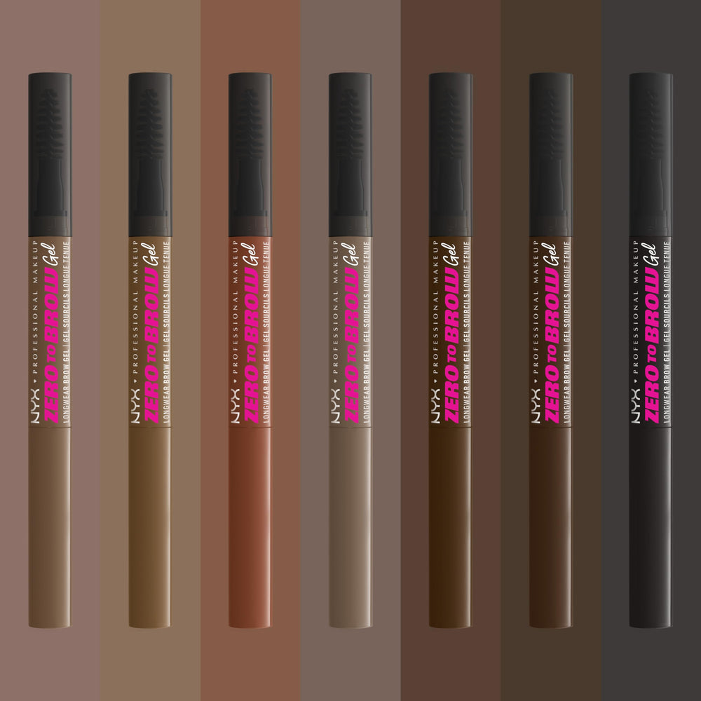 NYX Zero to Brow gel-application quotidienne : résultat rapide et naturel.