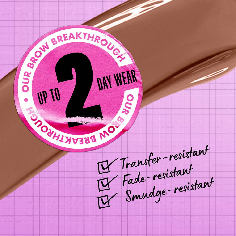 NYX Zero to Brow gel teinte noire pour sourcils définis et intenses.