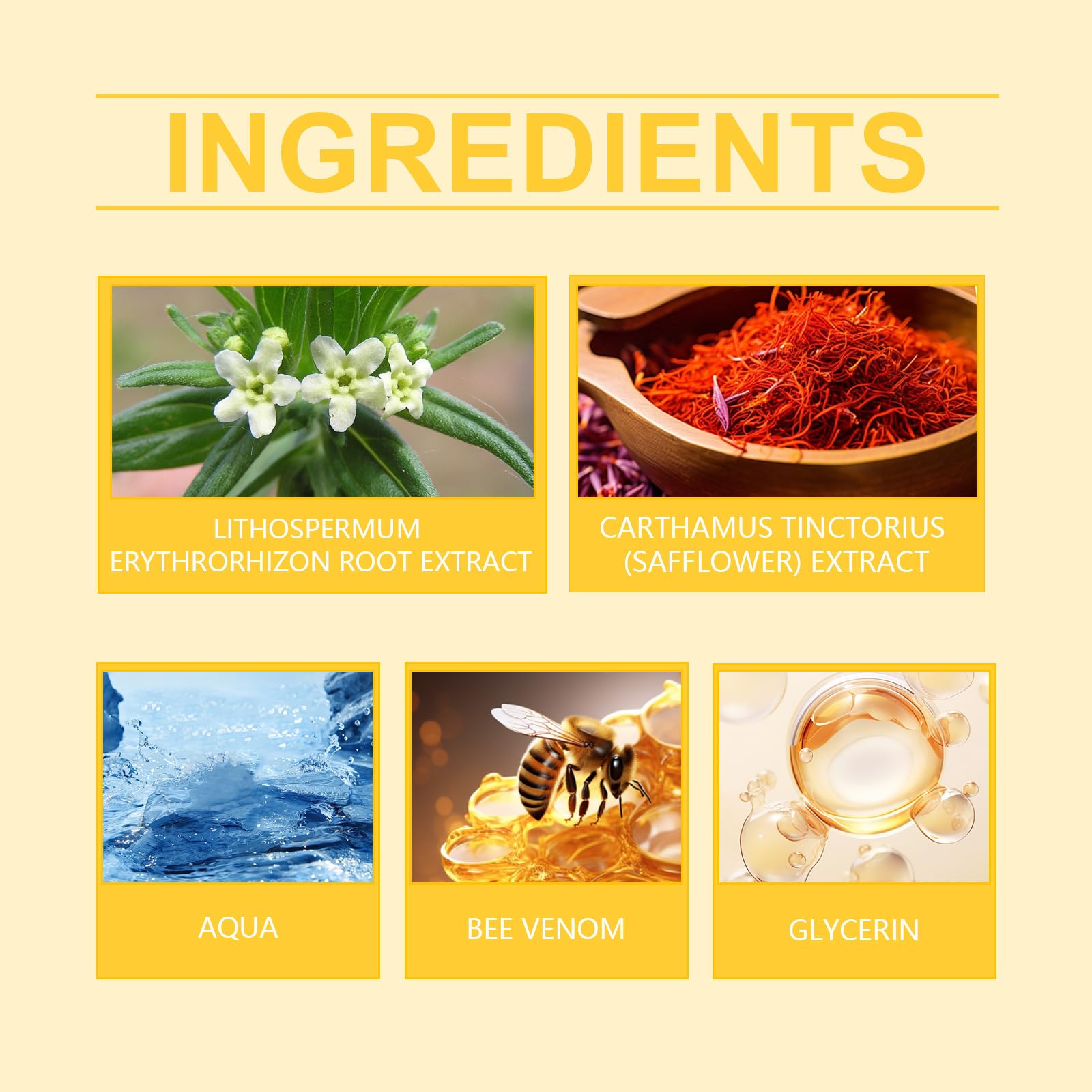 NYYQYYN Crème Venin d'Abeille Pack 3 – texture onctueuse pour une absorption douce.