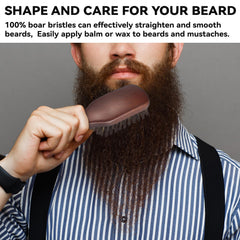 Brosse barbe O BRUSHZOO démêle les poils et exfolie légèrement la peau.