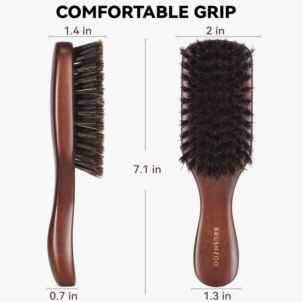 Brosse barbe O BRUSHZOO, usage quotidien simple et ergonomique.