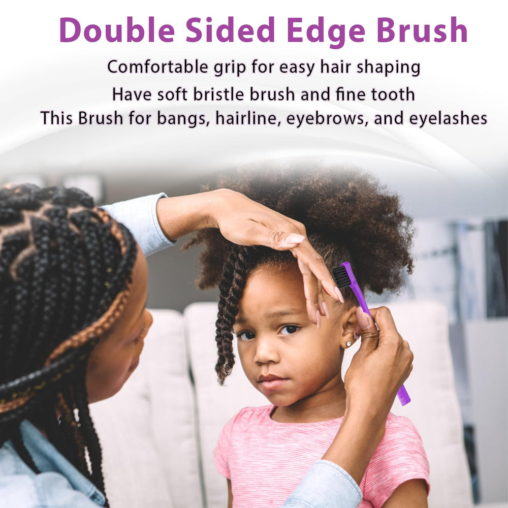 O BRUSHZOO brosse tempes Purpe contours nets et coiffage précis