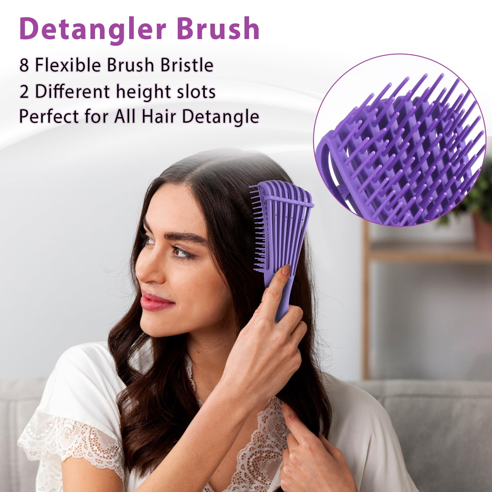 O BRUSHZOO brosse volumisante Purpe ajoute du volume durable