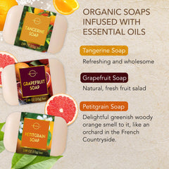 Savon citrus Bergamot d'O NATURALS – fraîcheur apaisante pour peau douce.