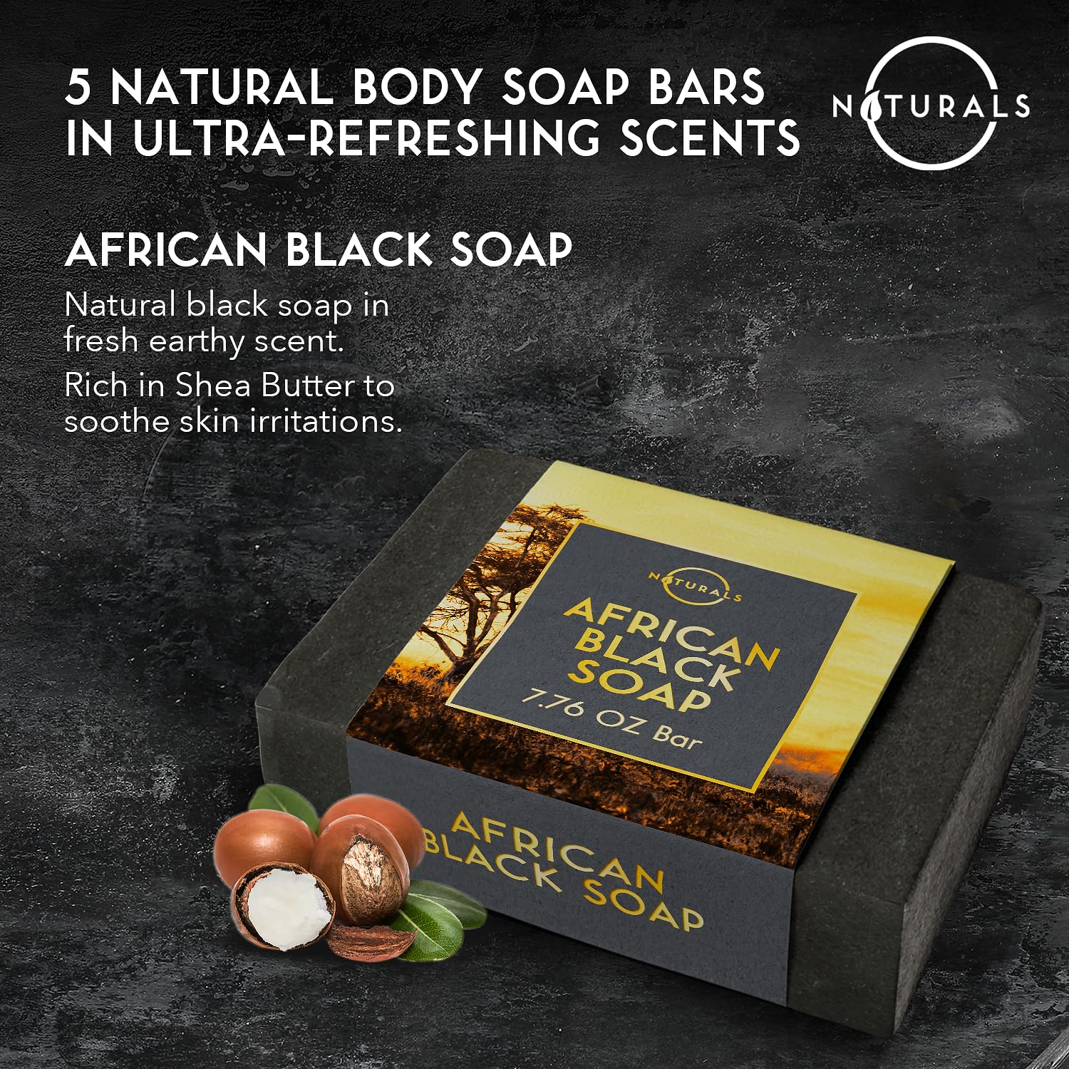 O Naturals savon homme citron: parfum vivifiant pour une douche énergisante.