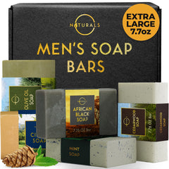 O Naturals savon homme menthe: barre rafraîchissante pour peau et esprit.