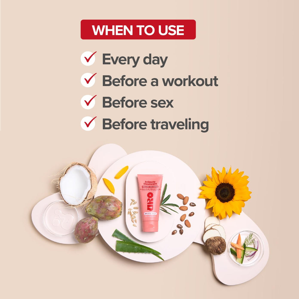 O Positiv URO daily-use deodorant supports odor and moisture control.