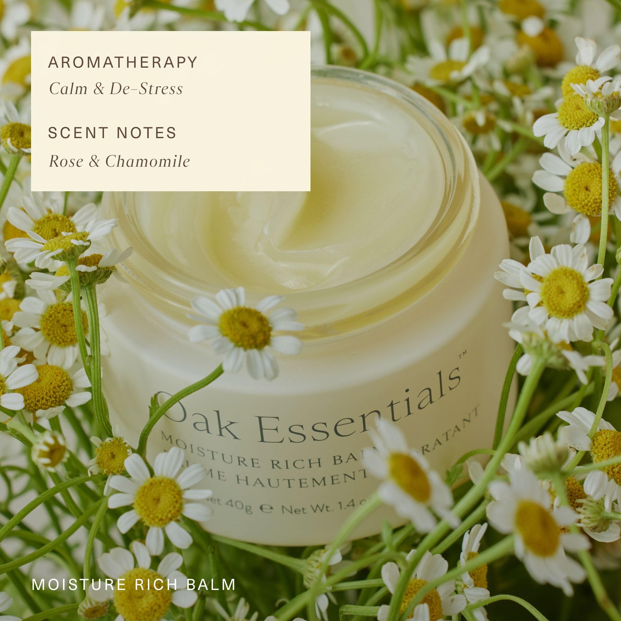 Oak Essentials Balm est sans silicones pour une douceur naturelle.