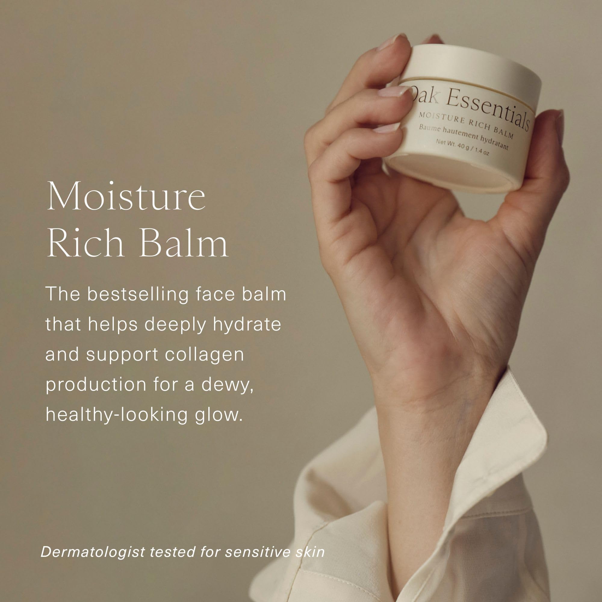 Texture fondante en huile du Oak Essentials Balm pour soin rapide.