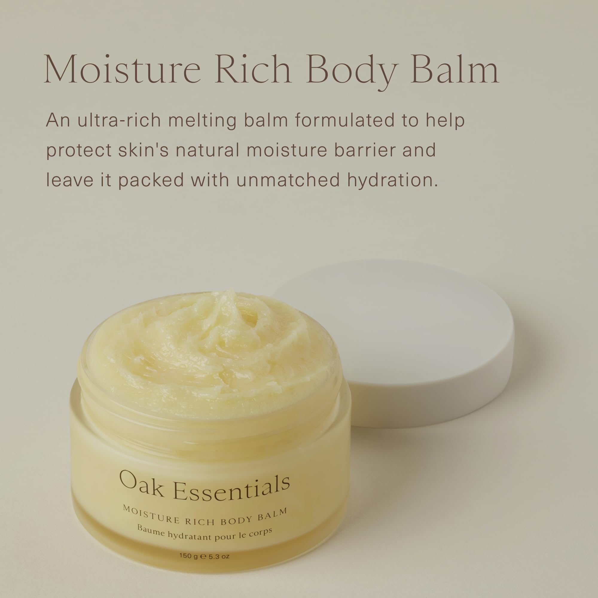 Baume Oaks Essentials Corps dans son pot, application pratique.