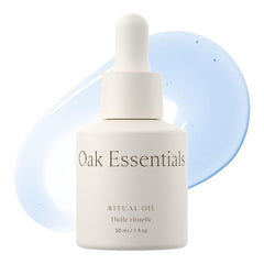 Oak Essentials Ritual Oil, flacon élégant favorisant hydratation légère et équilibre.