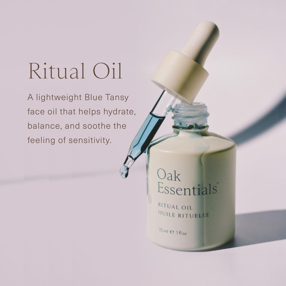 Goutte Oak Essentials Ritual Oil prête à une application précise.