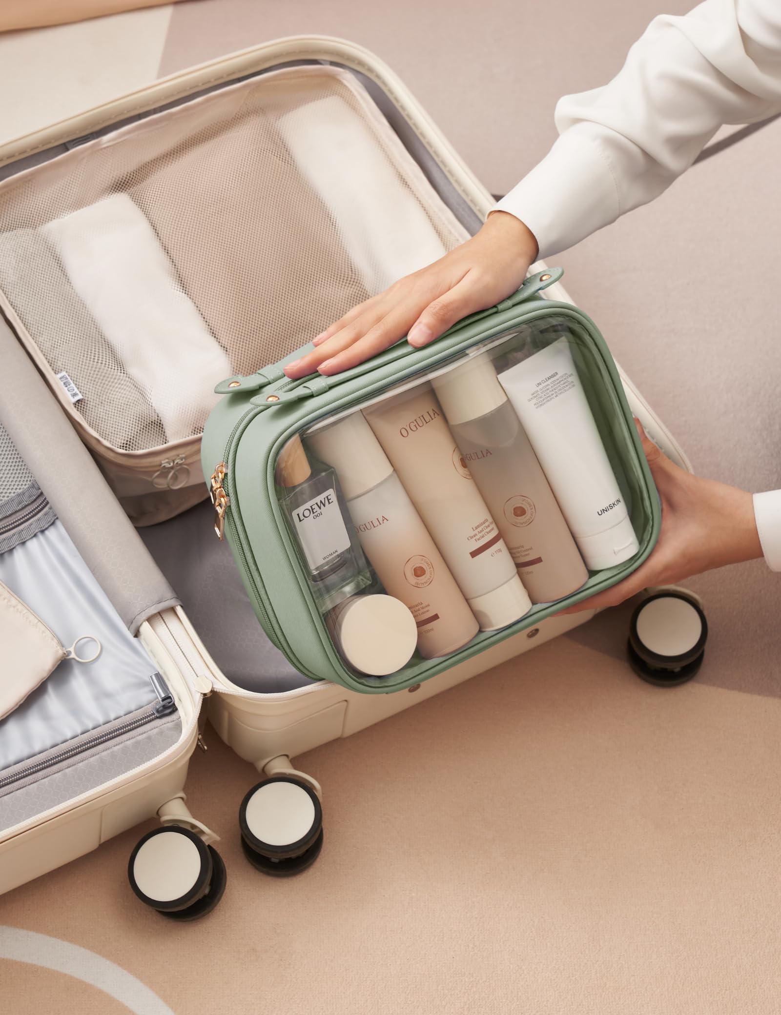 Grand sac maquillage Oaque prêt pour les voyages