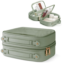Sac cosmétique transparent Double couche Oaque, vue d’ensemble pour voyager