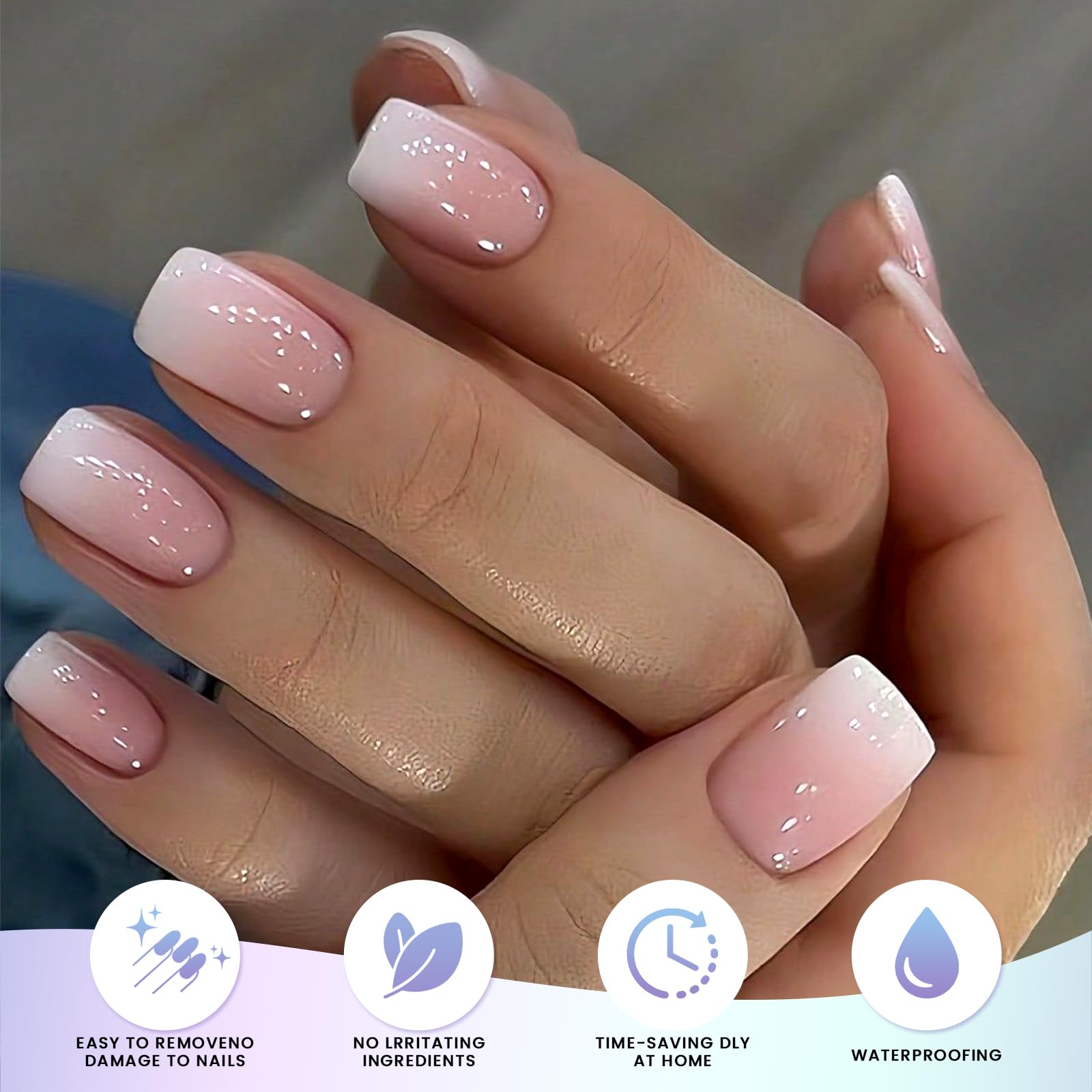 OAUEE vernis gel prêt, utilisation avec lampe UV pour une finition lumineuse.