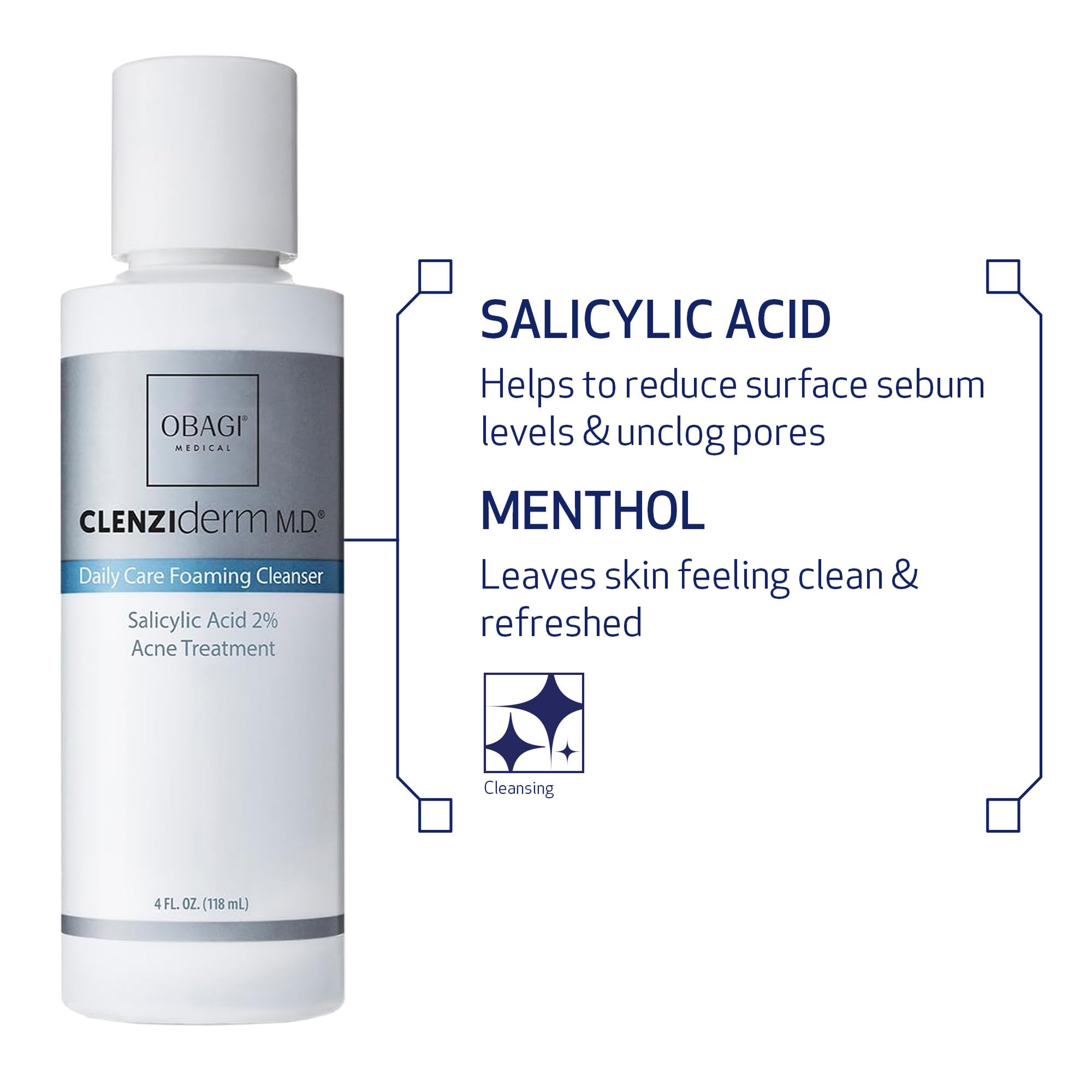 Produit approuvé par dermatologues pour une routine médicale CLENZIderm M.D. Daily Care.