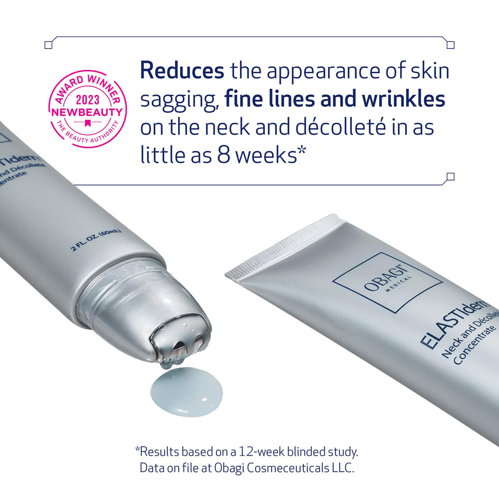 Obagi ELASTIderm Cou Décolleté Application — massage ciblé sur le cou.