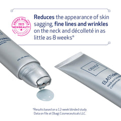 Obagi ELASTIderm Cou Décolleté Application — massage ciblé sur le cou.