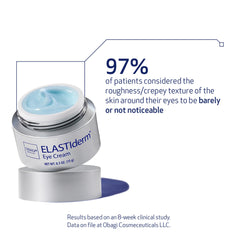 Application douce d’Obagi ELASTIderm Crème Yeux sur le contour des yeux.